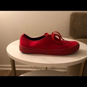 Red vans size 10